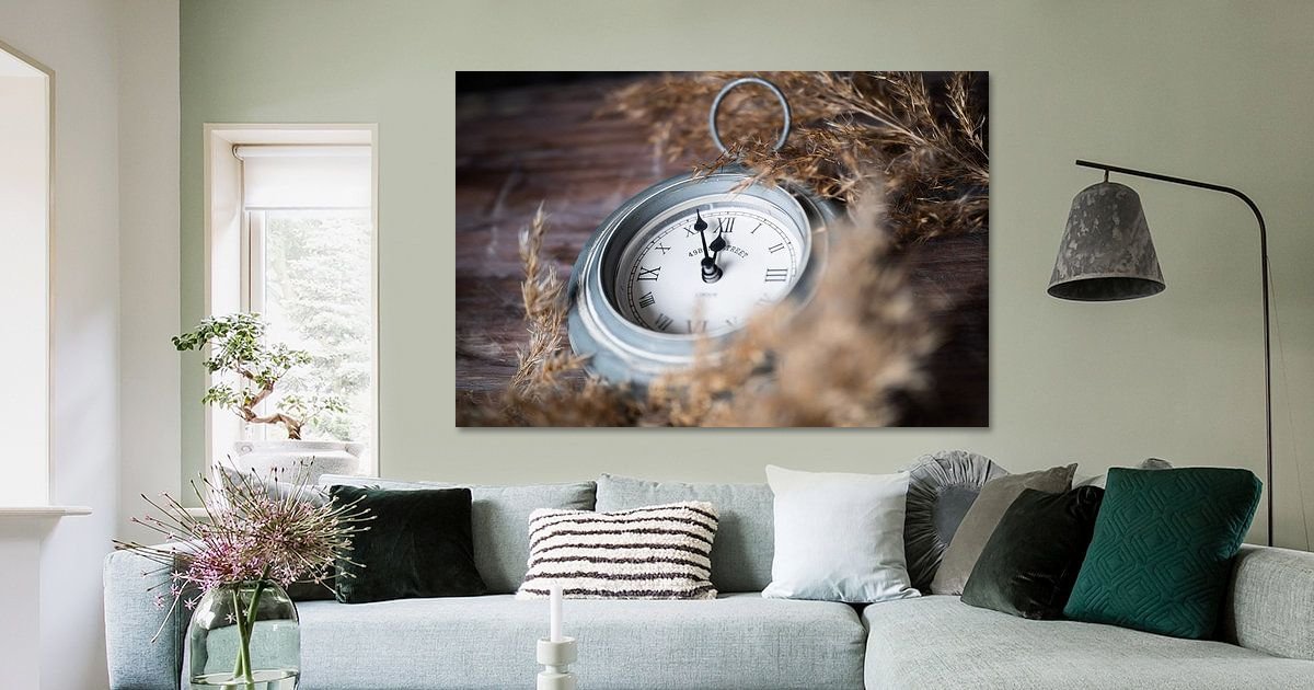 Stillevende " Tijd zal het leren" van Mariette Kranenburg op canvas